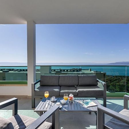 Exclusive Penthouse Big Blue With Private Jacuzzi Apartment มาคาร์สกา ภายนอก รูปภาพ