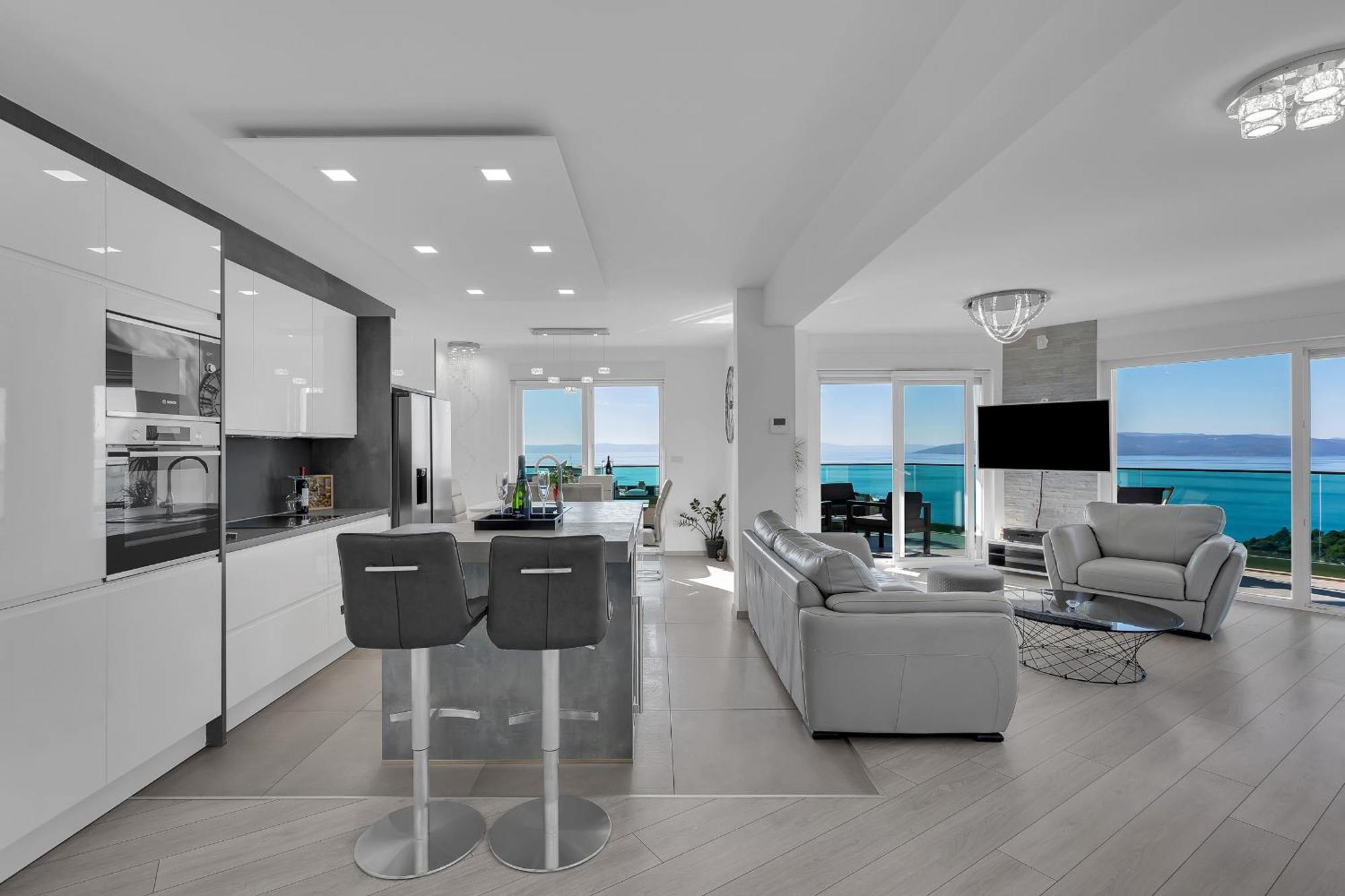 Exclusive Penthouse Big Blue With Private Jacuzzi Apartment มาคาร์สกา ภายนอก รูปภาพ